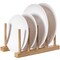 Bamboo Wooden Dish Drainer Rack Set Of 2 Large Drying Plate Cup Organizer
